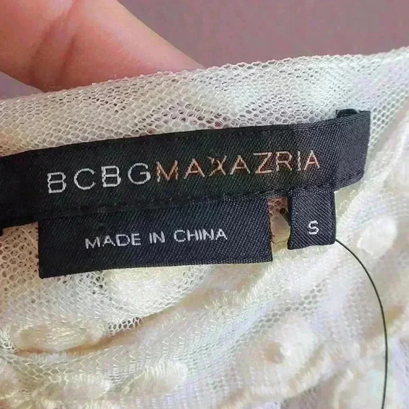 BRAND NEW BCBG Women's Sheer Lace Camisole Small Cream Adjustable Stretchy Fresh - Picture 2 of 12